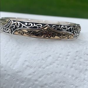 2 tone stretch bracelet